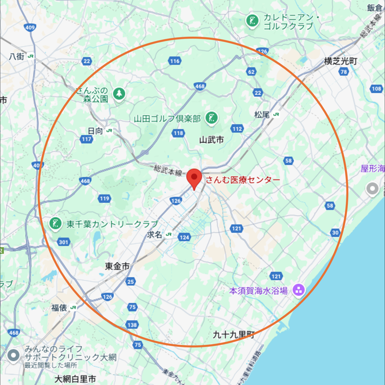 訪問エリアマップ